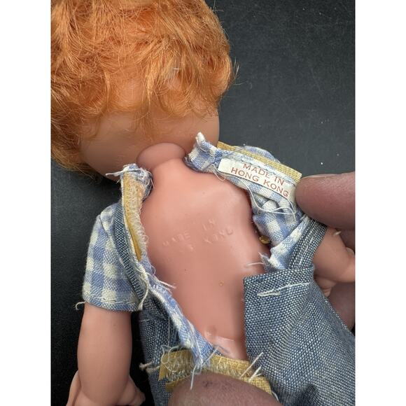 Vtg Country Cousins Sweet Things Doll Overalls Philip Krowkow Hong Kong - Picture 7 of 7